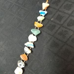 Polished stone bracelet